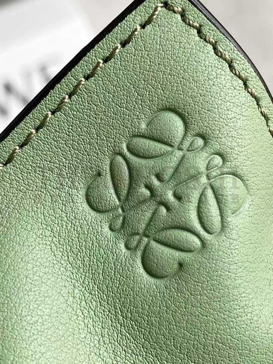 L0ew* Flamenco Mini Clutch In Rosemary Nappa Leather Master Quality