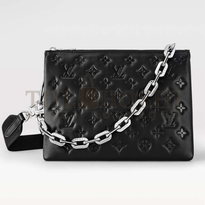 L0vis Vvtt0n LV Women Coussin PM Handbag Black Lambskin Cowhide Leather M23056 size:26x20x12cm Master Quality