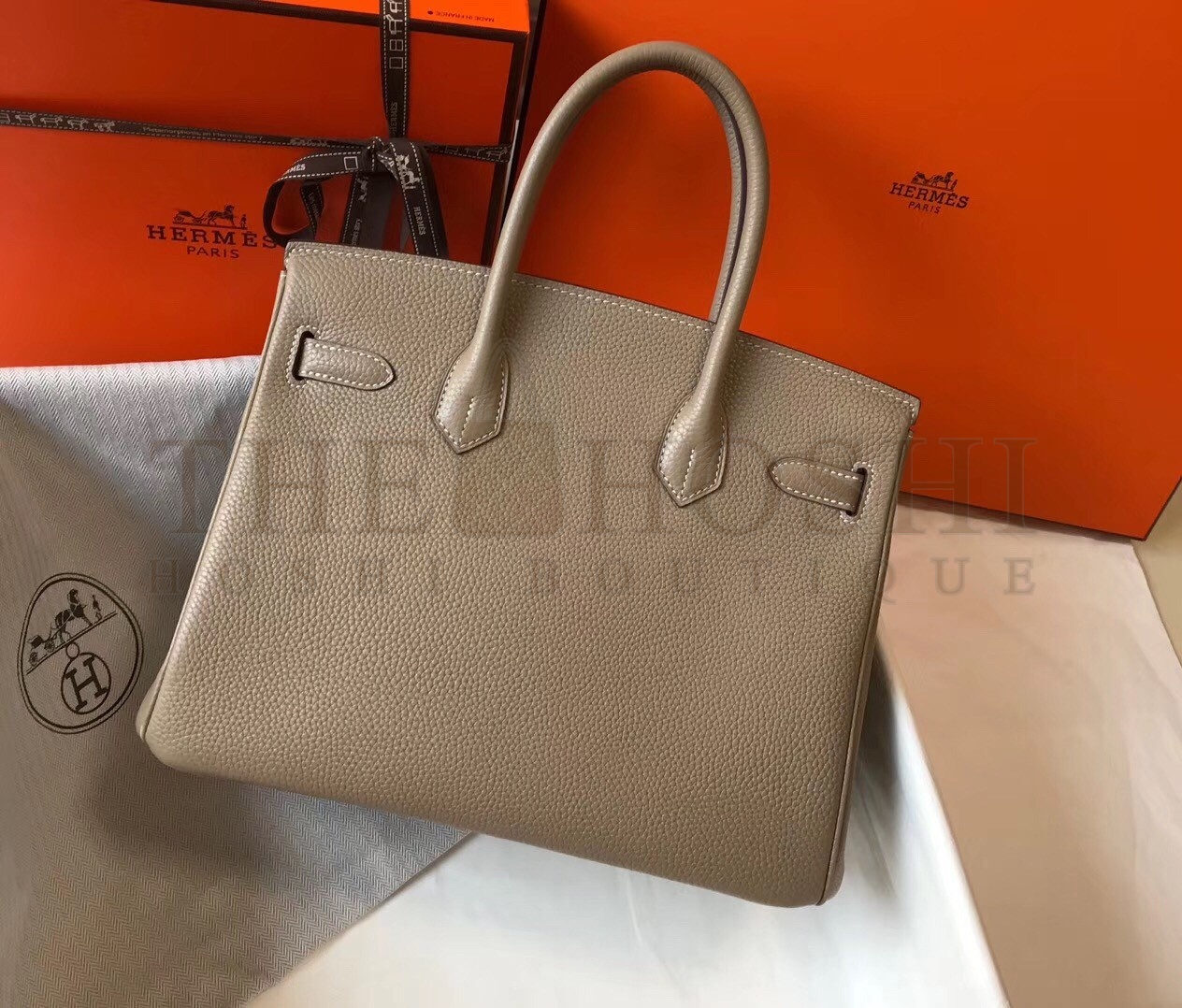 H**me5 Grey Clemence Birkin 30cm Bag Master Quality