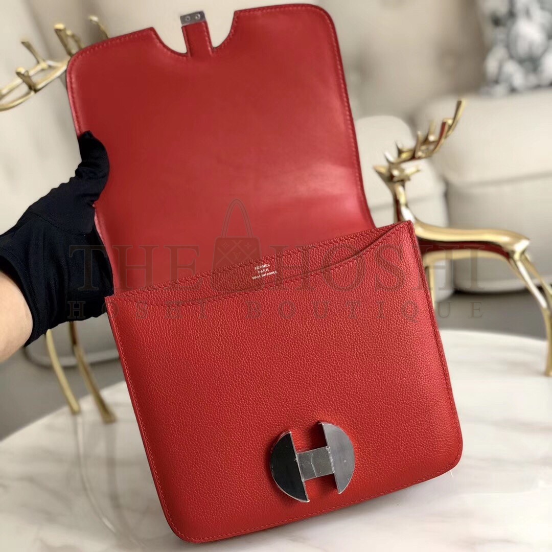H**me5 2002 20cm Bag In Red Evercolor Calfskin Master Quality