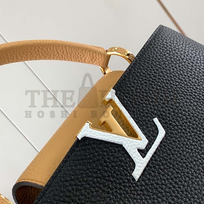 L0vis Vvtt0n LV Women Capucines MM Handbag Black Beige Red Taurillon Leather Master Quality