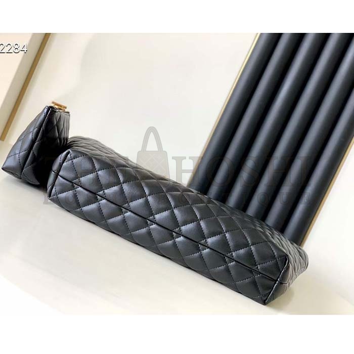 Sa1nt Lau*nt Y51 Women Icare Maxi Shopping Bag Quilted Lambskin Black STYLE ID 698651AAANG1000 Master Quality