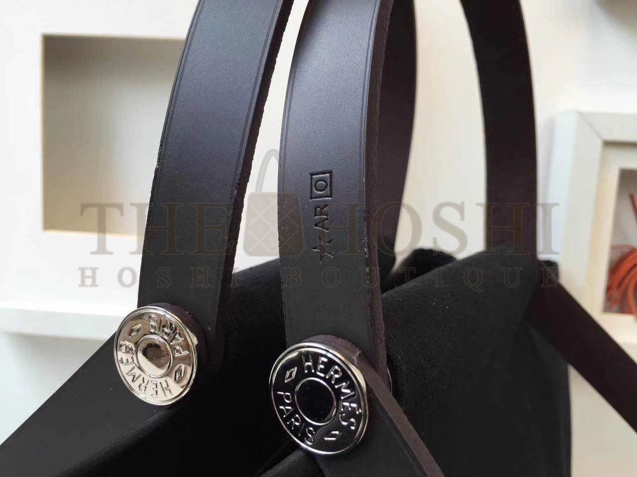 H**me5 Cabag Elan Bag In Black Canvas Master Quality