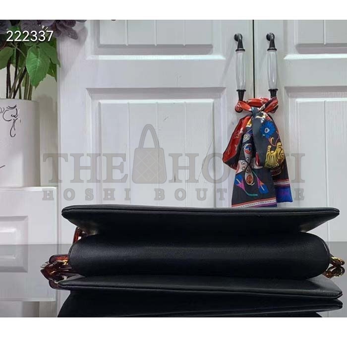 L0vis Vvtt0n LV Women Coussin PM Handbag Black Calfskin Cowhide Leather Master Quality