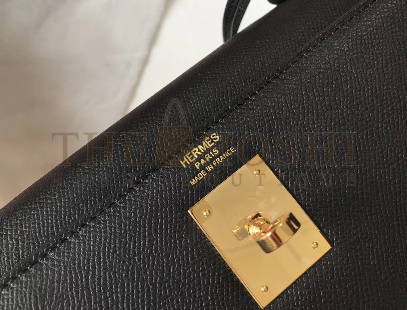 H**me5 Black Epsom Kelly 32cm Sellier Bag Master Quality
