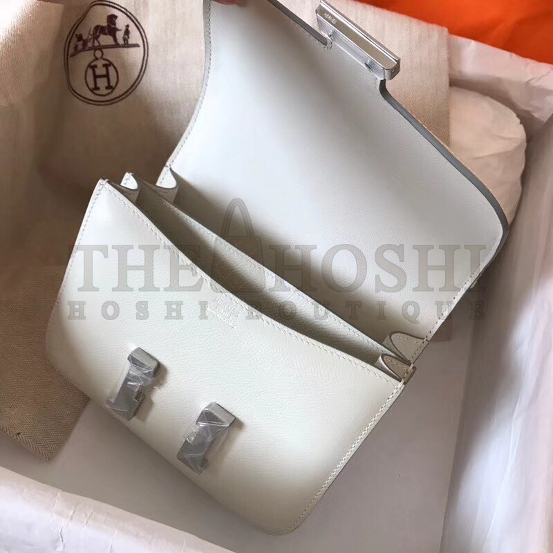 H**me5 Mini Constance 18cm White Epsom Bag Master Quality