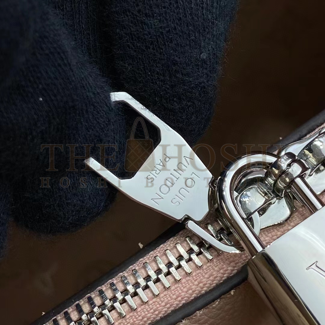 L0vis Vvtt0n LV Women Muria Bucket Bag Galet Gray Mahina Perforated Calf Leather Master Quality