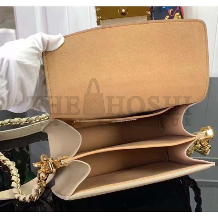 L0vis Vvtt0n LV Women Mini Dauphine Handbag Poivre Brown Epi Grained Cowhide Leather Master Quality