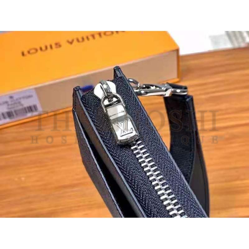 L0vis Vvtt0n LV Men Zippy Dragonne Wallet Damier Graphite Coated Canvas-Grey Master Quality