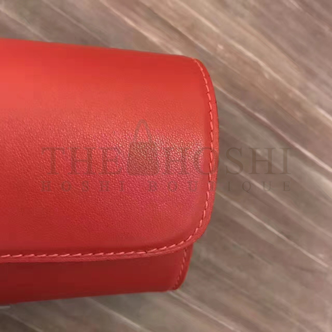 H**me5 Handmade Egee Clutch In Red Swift Leather Master Quality