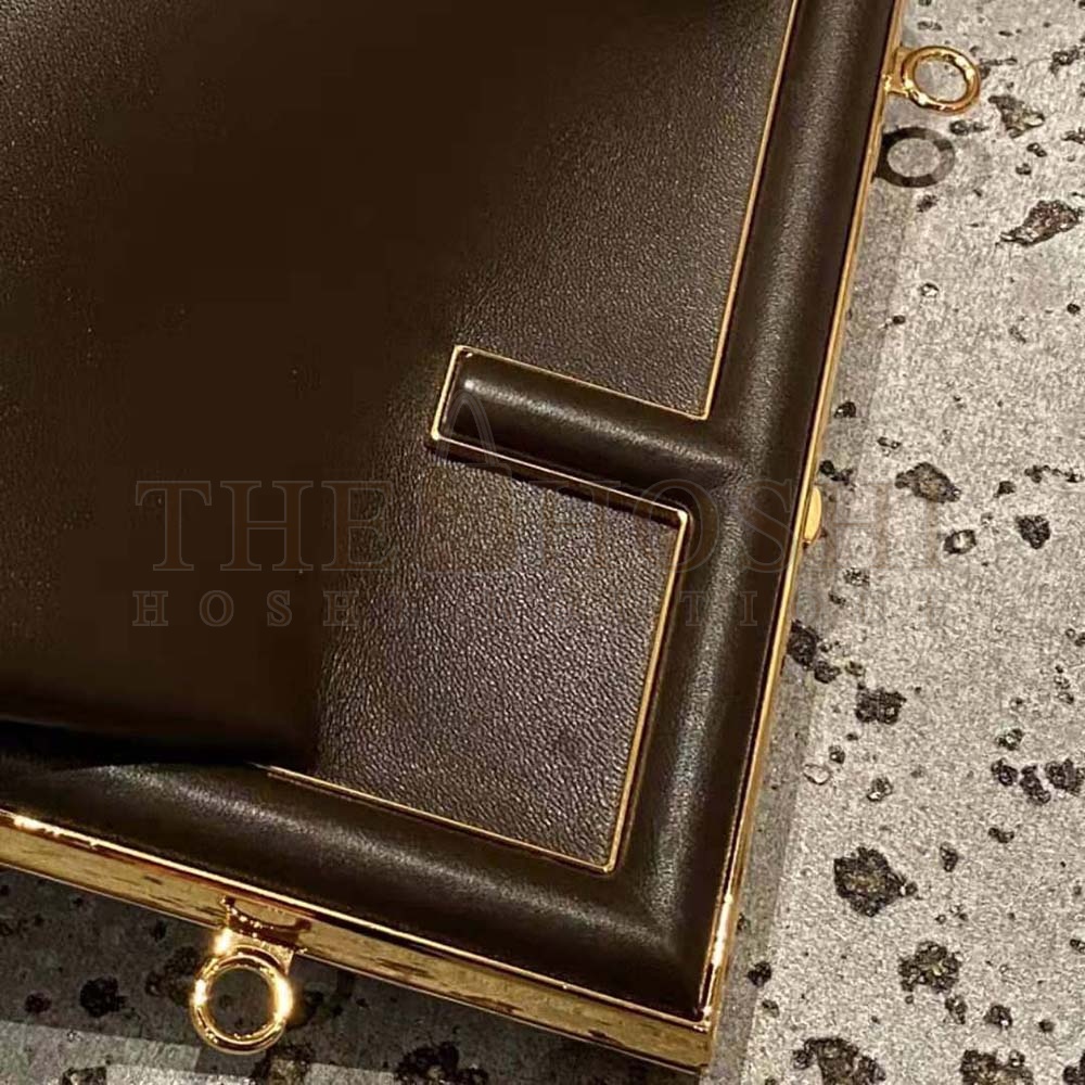 F**di Women First Small Nappa Leather Bag-Maroon Master Quality