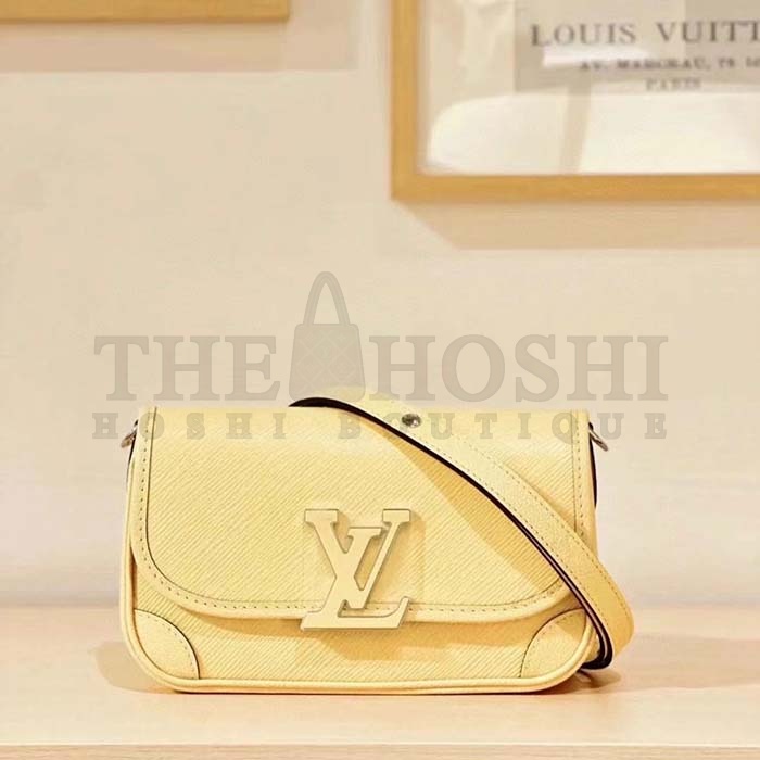 L0vis Vvtt0n LV Women Buci Crossbody Yellow Epi Grained Cowhide Leather Master Quality