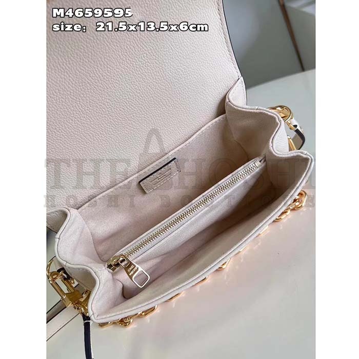 L0vis Vvtt0n LV Women Pochette Metis East West Bag Crème Beige Grained Cowhide Leather Master Quality