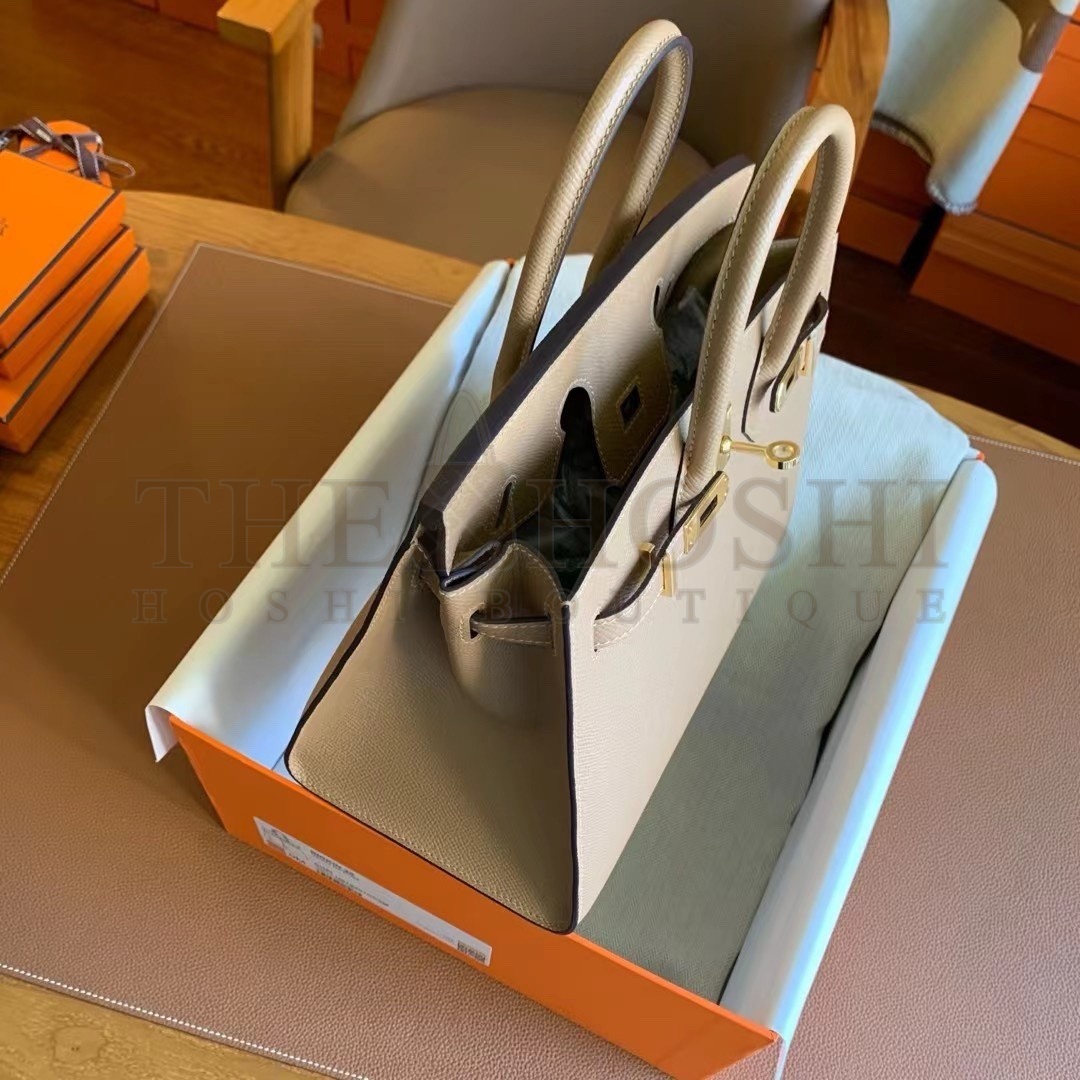 H**me5 Birkin 25 Sellier Handmade Bag In Chai Epsom Calfskin Master Quality