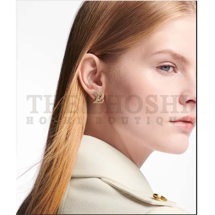 L0vis Vvtt0n Women LV Iconic Pearls Earrings Metal Gold-Color Finish White Resin Pearls Enamel Master Quality