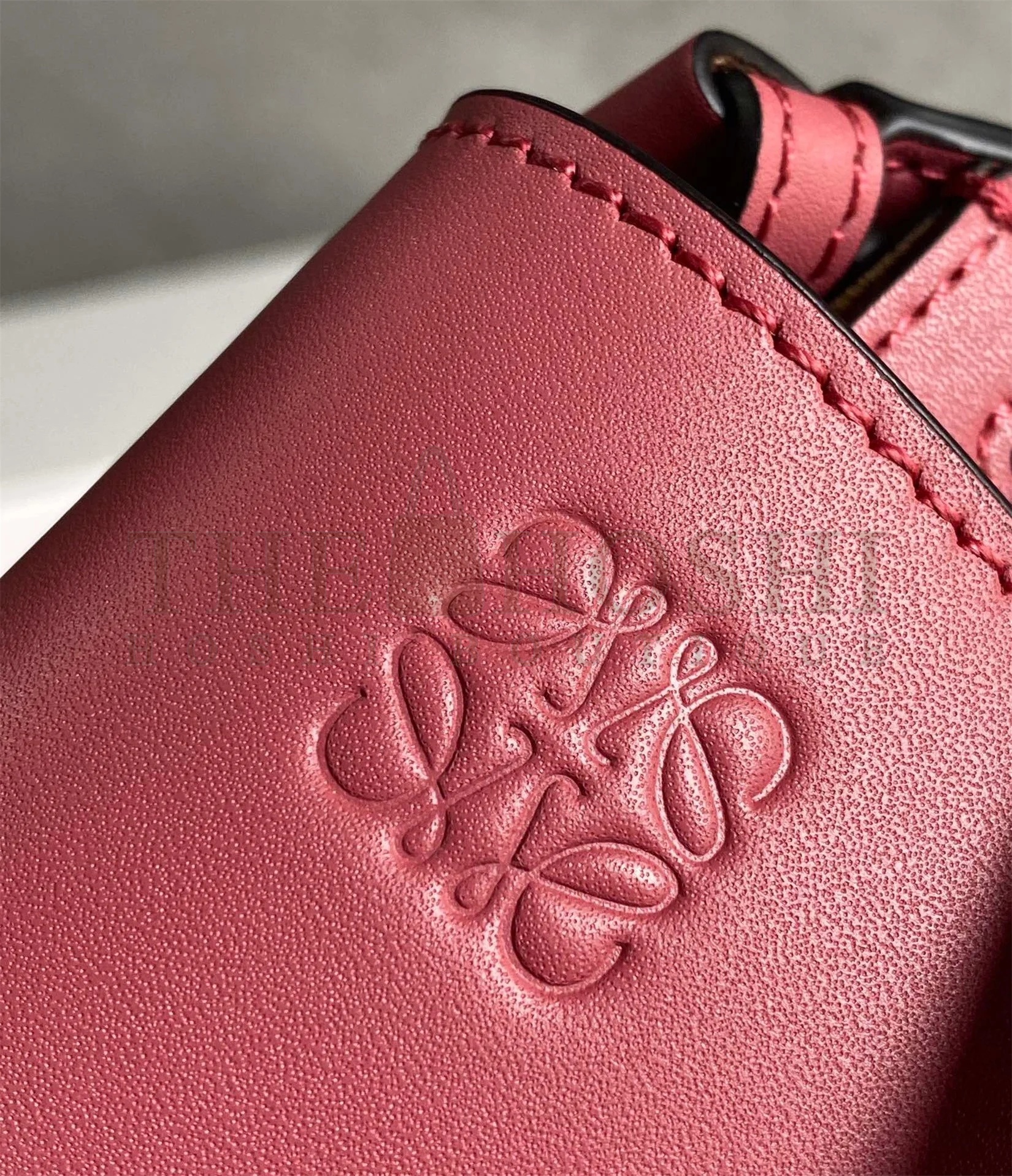 L0ew* Mini Gate Dual Bag In Plumrose Calfskin Master Quality