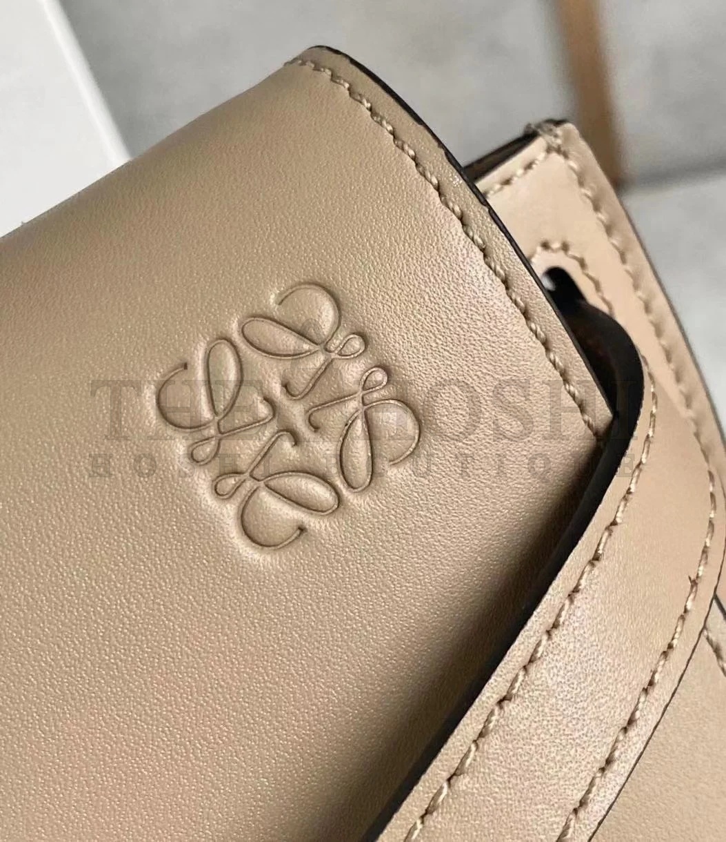 L0ew* Gate Dual Mini Bag In Sand Calfskin Master Quality