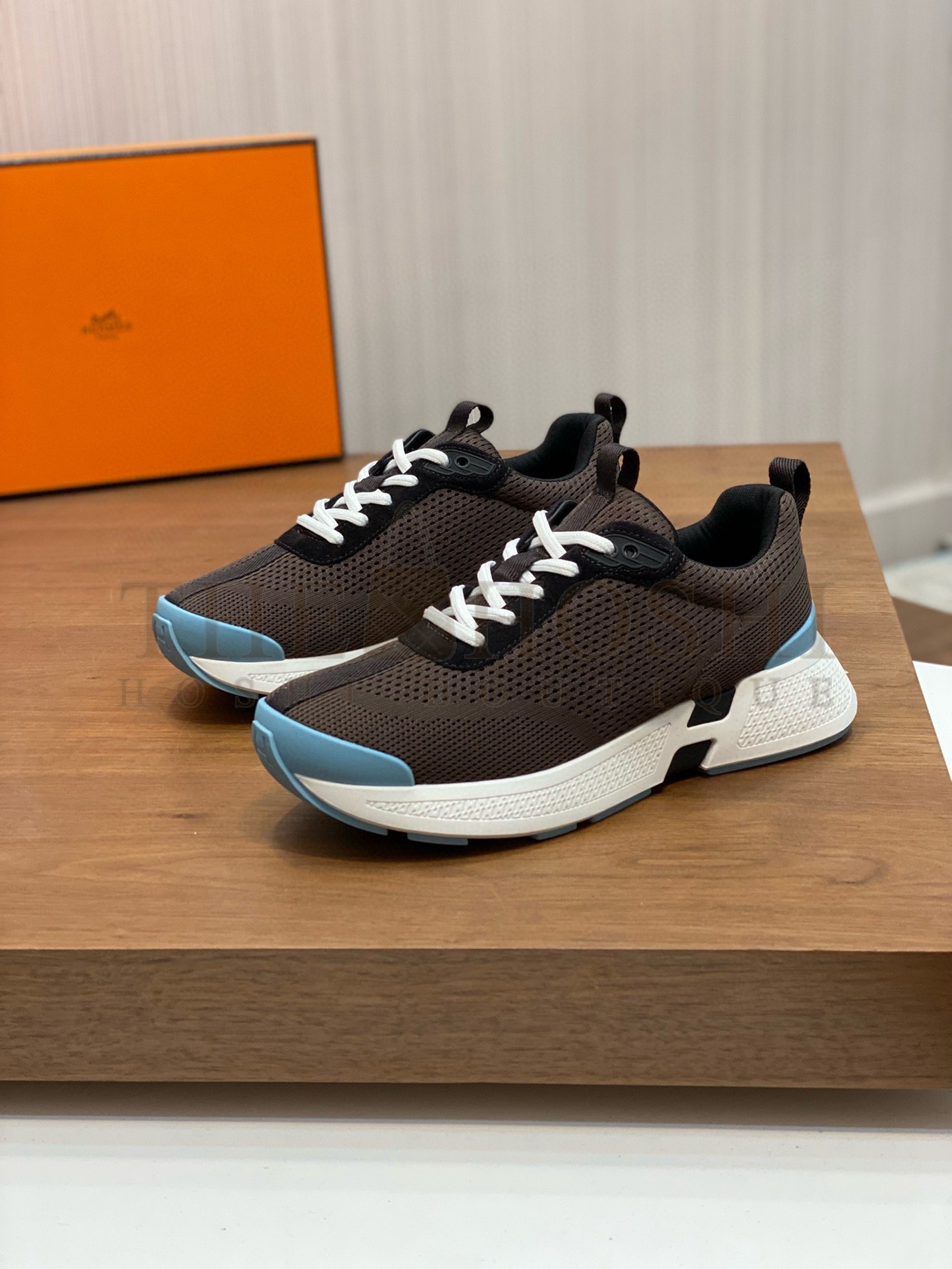 H**me5 Heros Sneakers in Black Knit and Black Suede Master Quality