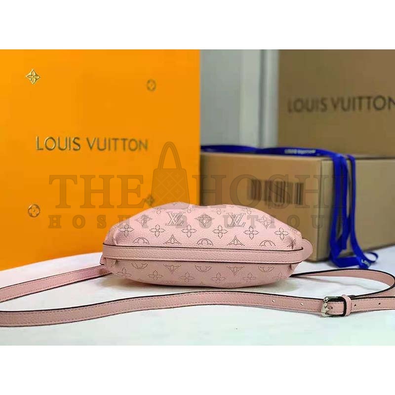L0vis Vvtt0n LV Women Scala Mini Pouch Magnolia Pink Mahina Perforated Calf Leather Master Quality