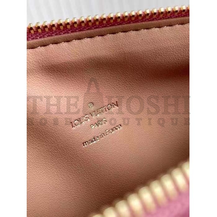 L0vis Vvtt0n LV Women Coussin PM Handbag Rose Bonbon Pink Lambskin Cowhide Leather Master Quality