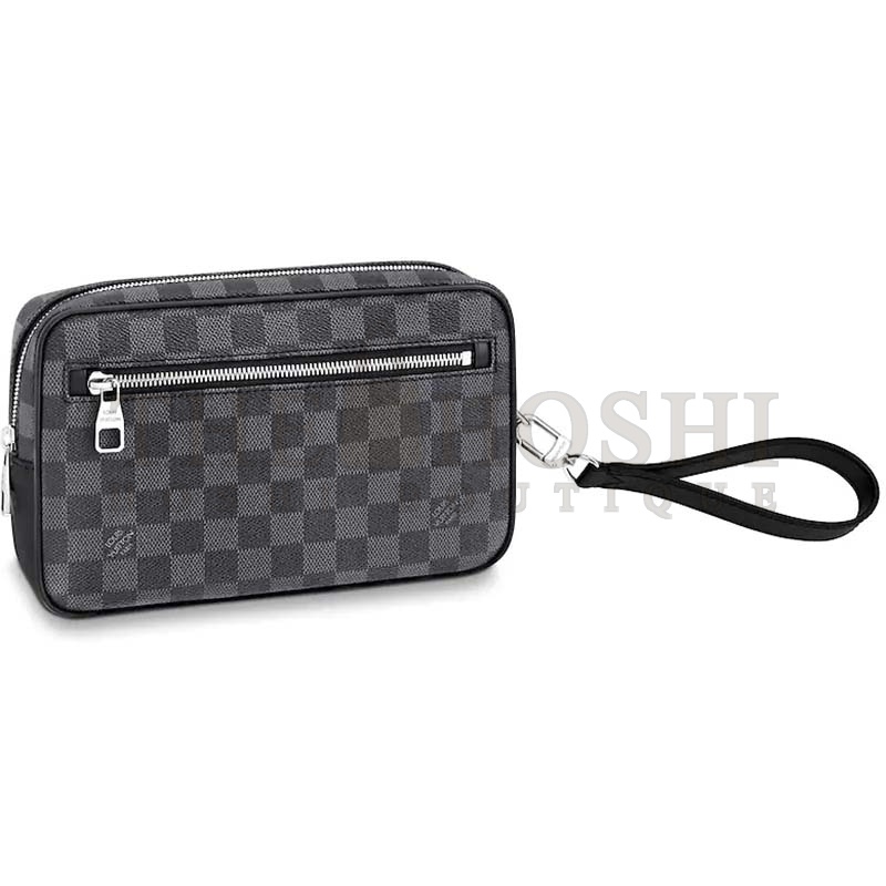 L0vis Vvtt0n LV Men Kasai Clutch in Damier Ebene Canvas Master Quality