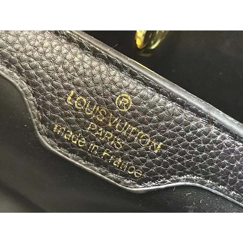 L0vis Vvtt0n LV Women Capucines MM Handbag Black Taurillon Leather Master Quality