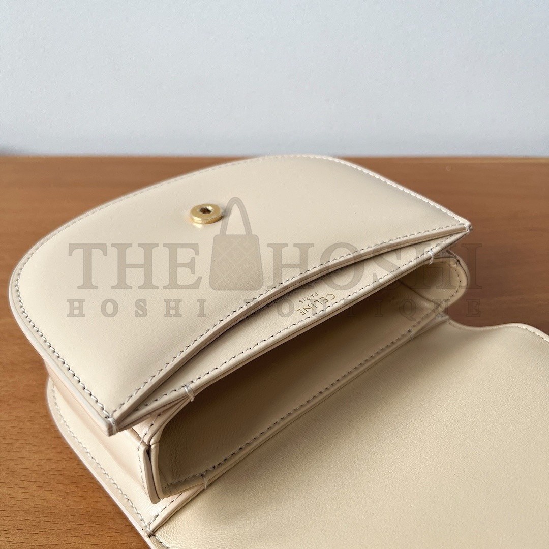 Ce1i*e Mini Besace Clea Bag in Nude Calfskin Master Quality