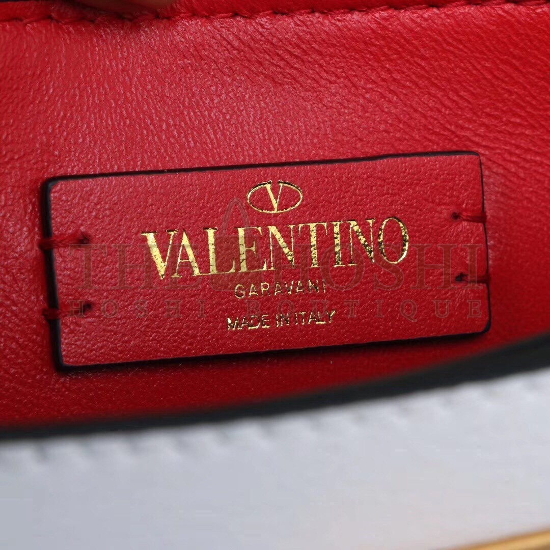 Va1e*ntin0 Garavani Beige/White Small VRing Shoulder Bag Master Quality