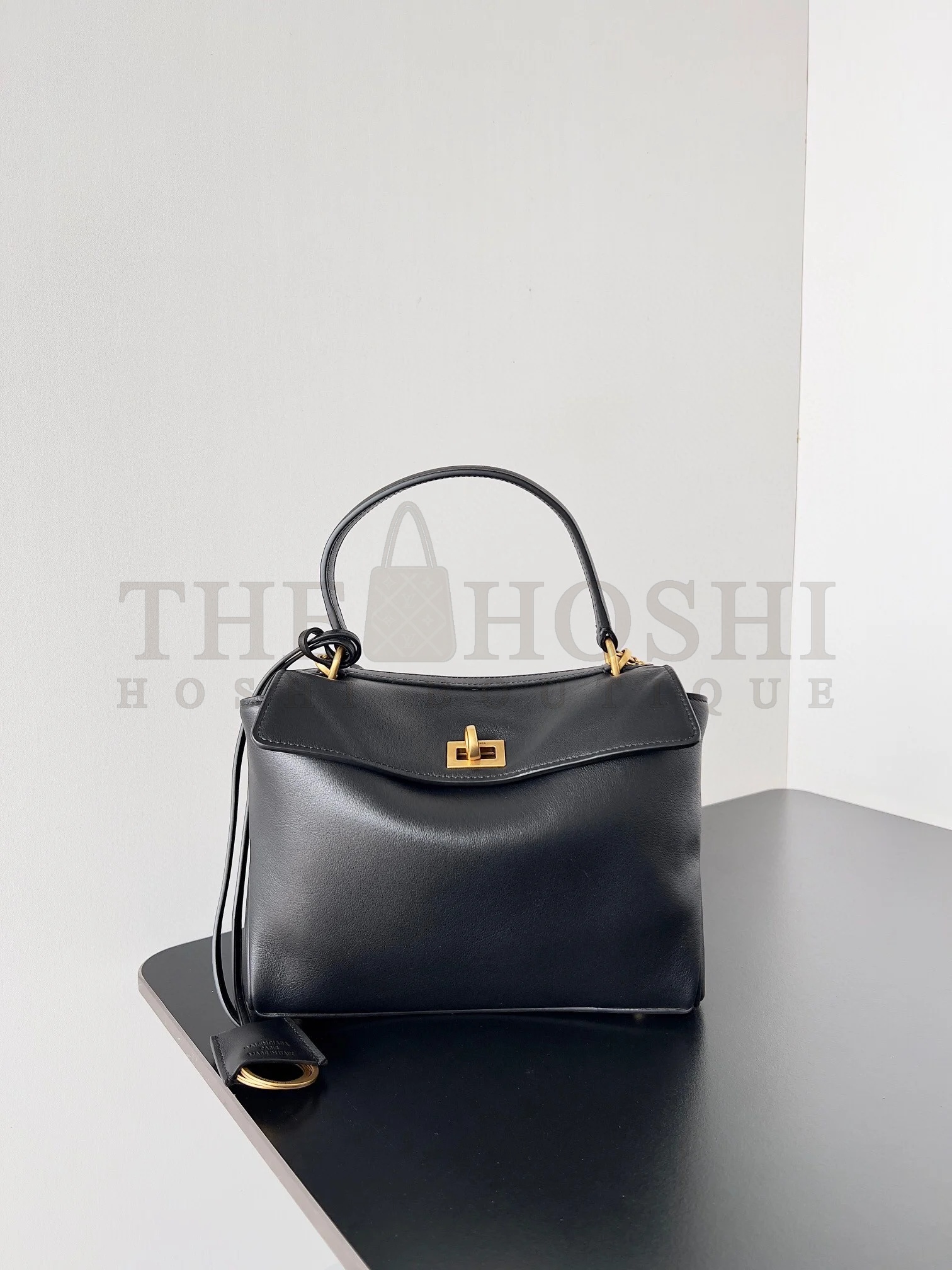 Ba1en*iaga Rodeo Mini Bag in Black Calfskin Master Quality