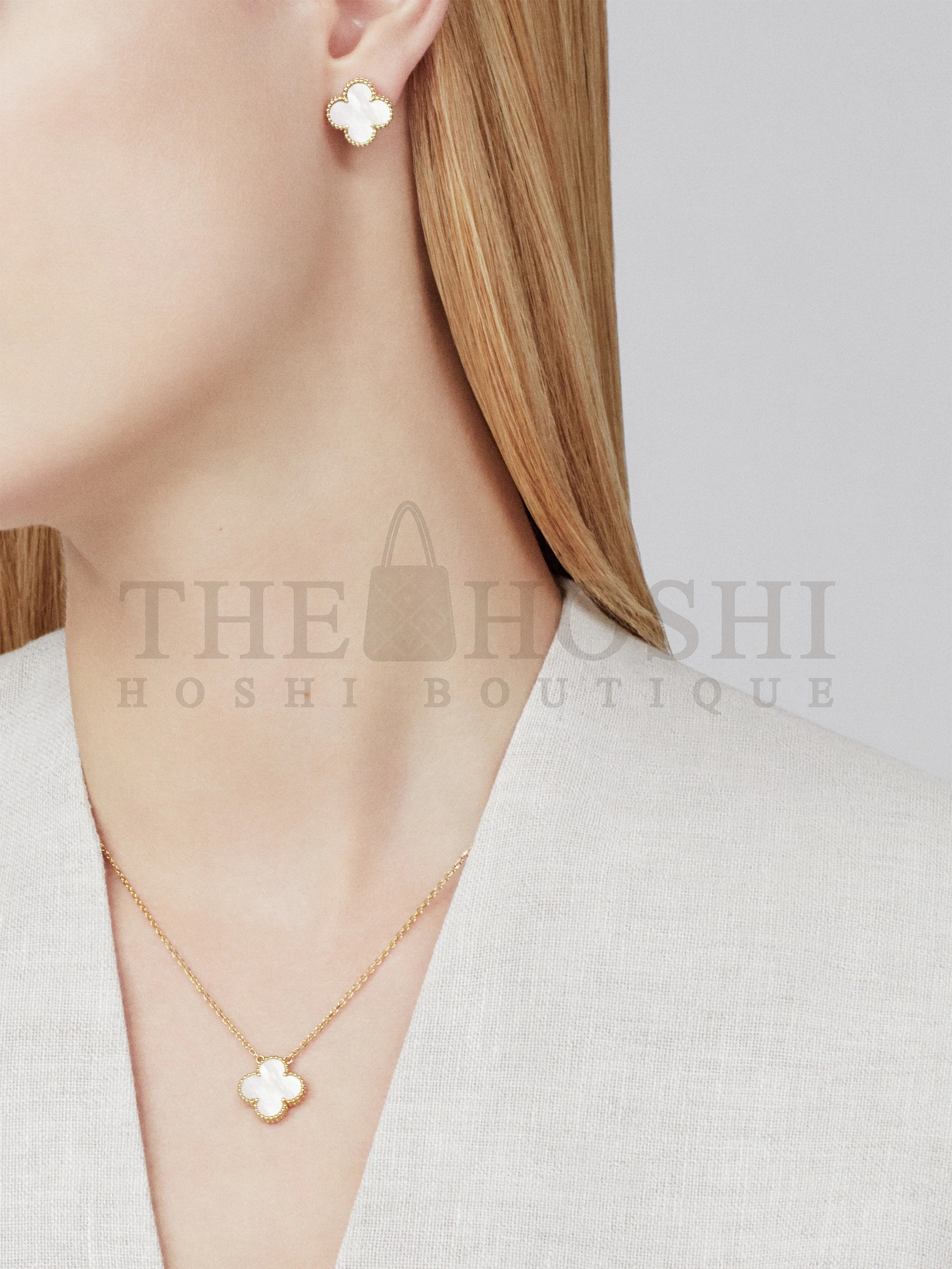 V*n Cl**f Earrings Dupe, Clover Stud Earrings, Vintage Alhambra earrings Dupe Master Quality