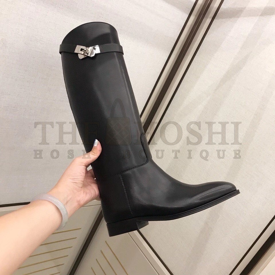 H**me5 Jumping Boots In Black Calfskin Master Quality