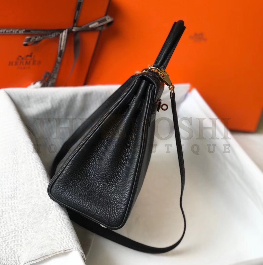 H**me5 Black Clemence Kelly 25cm GHW Bag Master Quality