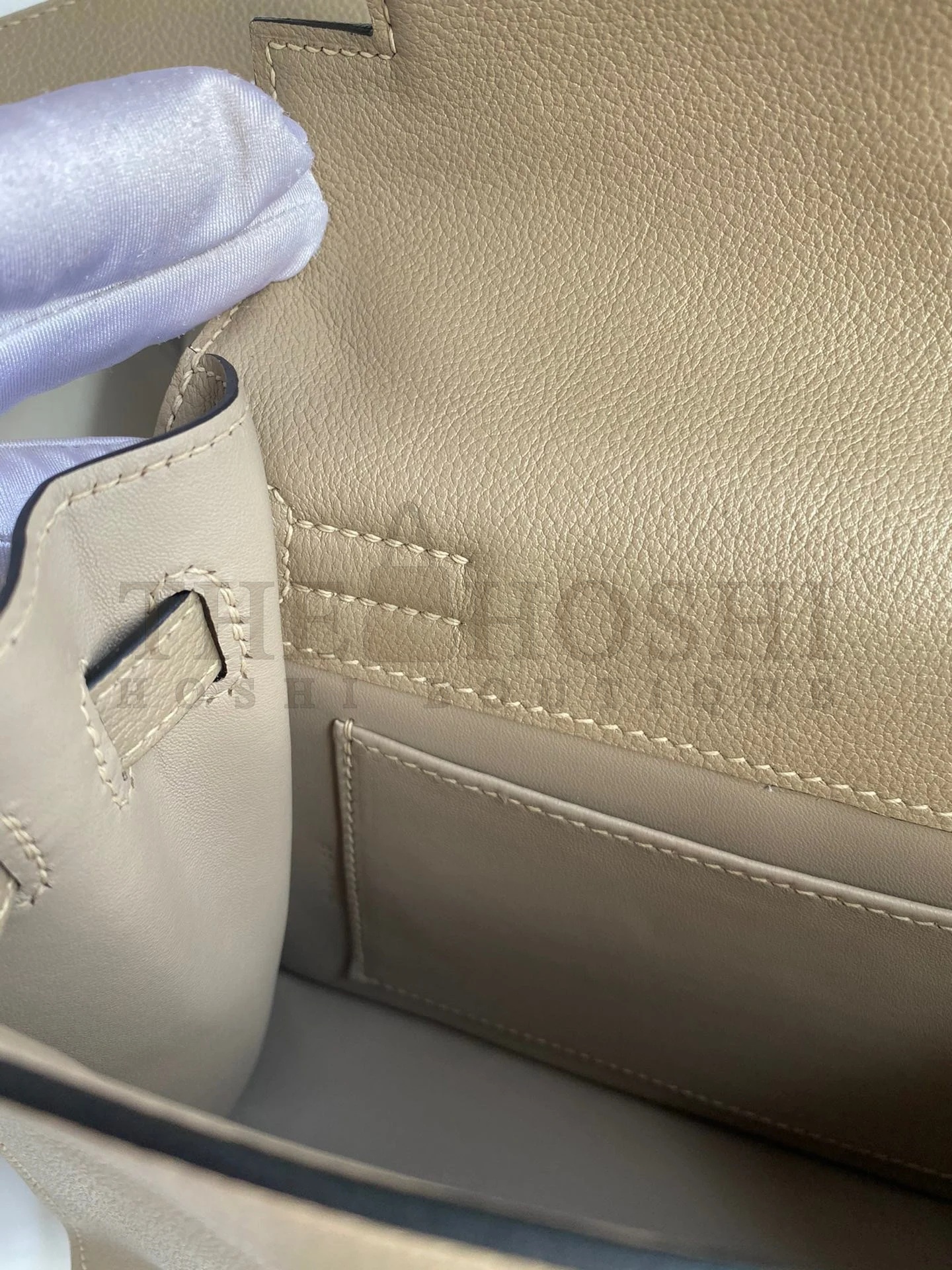 H**me5 Kelly Danse II Handmade Bag In Gris Tourterelle Evercolor Calfskin Master Quality