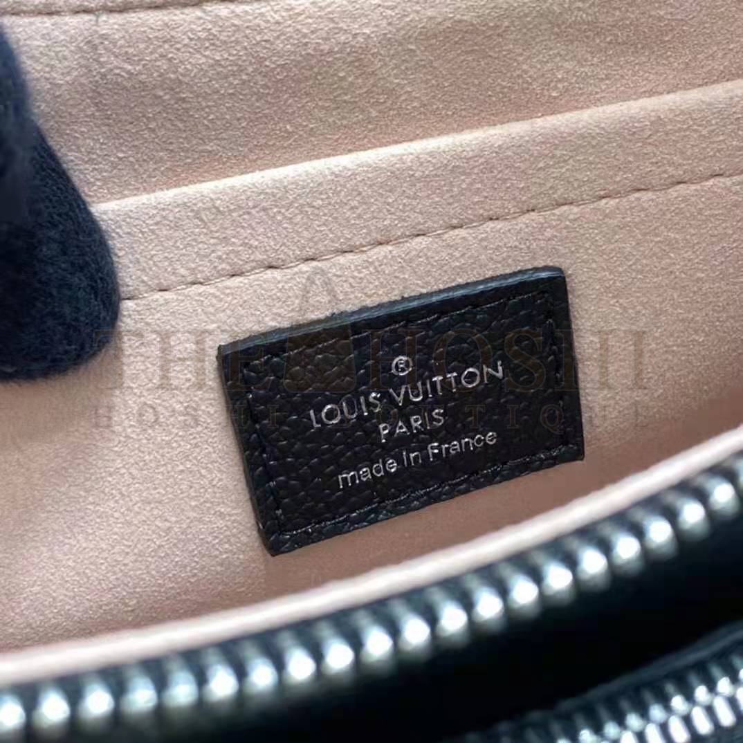 L0vis Vvtt0n LV Women Marelle Handbag Black Epi Grained Cowhide Leather Canvas Master Quality