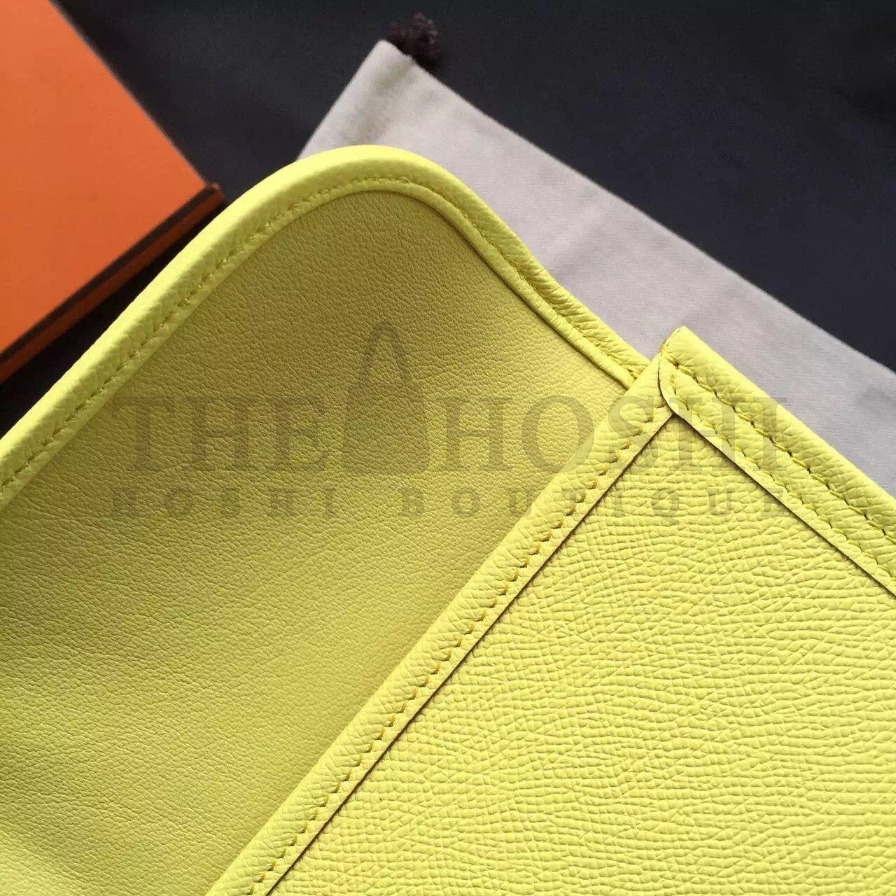H**me5 Yellow Epsom Jige Elan 29 Clutch Bag Master Quality