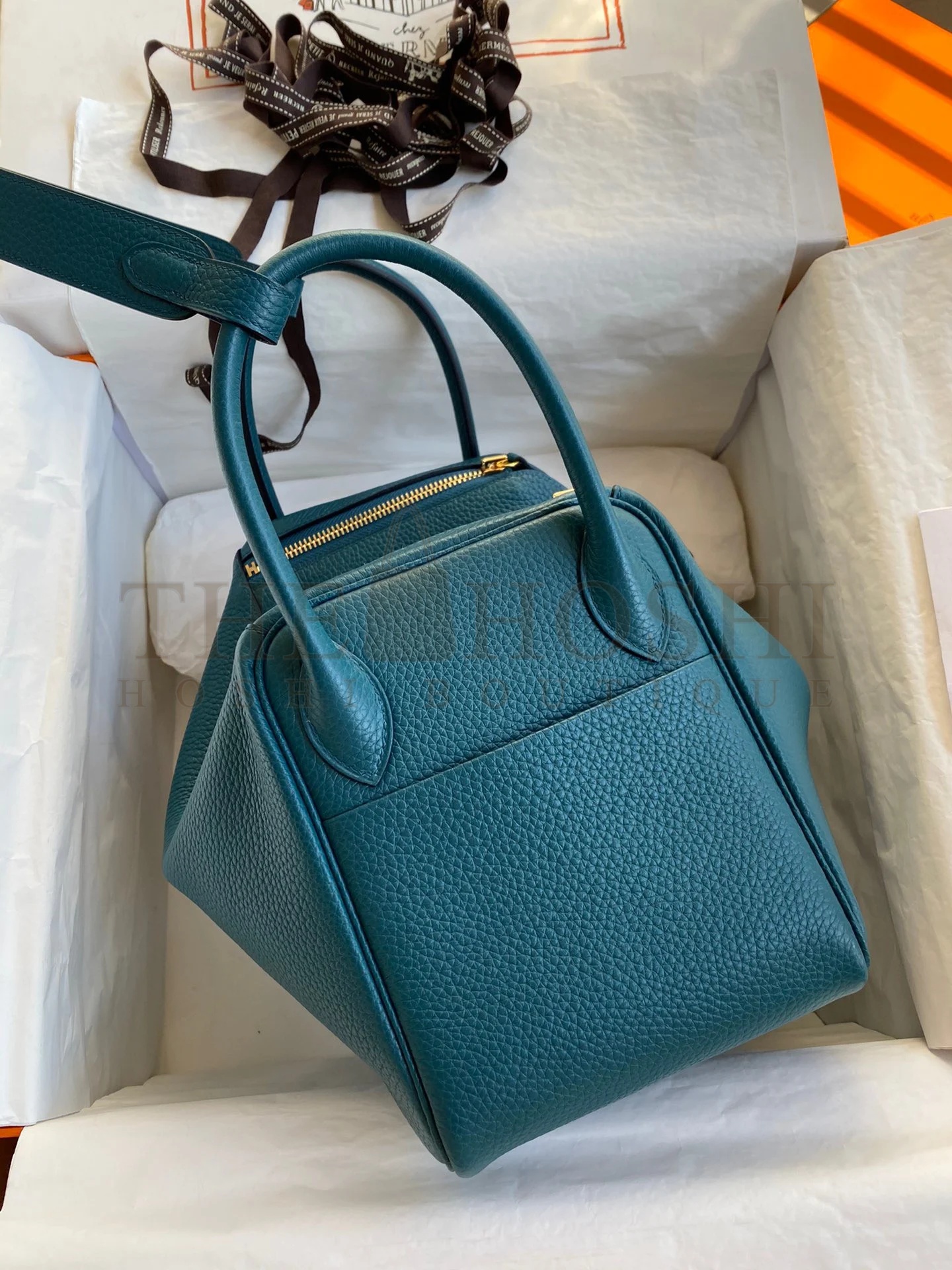 H**me5 Lindy 30 Handmade Bag In Vert Bosphore Clemence Leather Master Quality