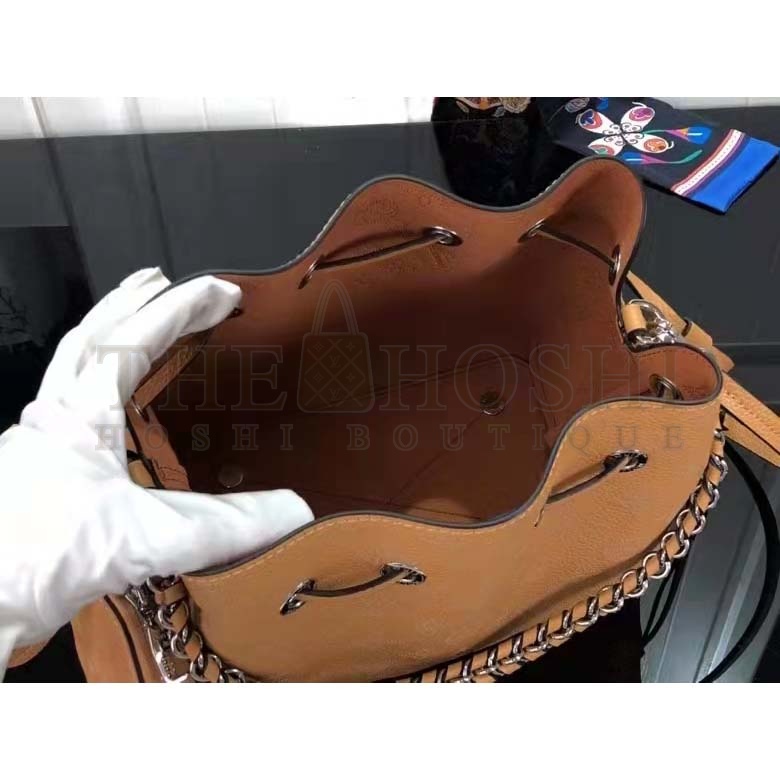 L0vis Vvtt0n LV Women Bella Bucket Bag Mahina Arizona Brown Calfskin Calf Monogram Master Quality