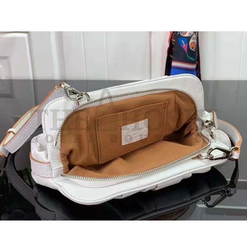 L0vis Vvtt0n LV Women Scala Mini Pouch Gris Souris Mahina Perforated Calf Leather Master Quality