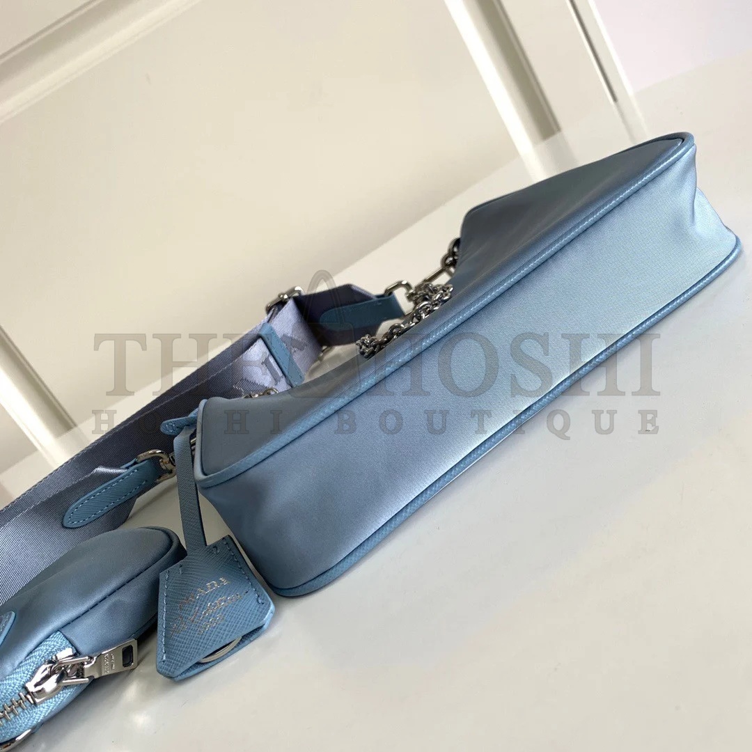 Pra*a Re-Edition 2005 Shoulder Bag In Blue Re-Nylon Master Quality