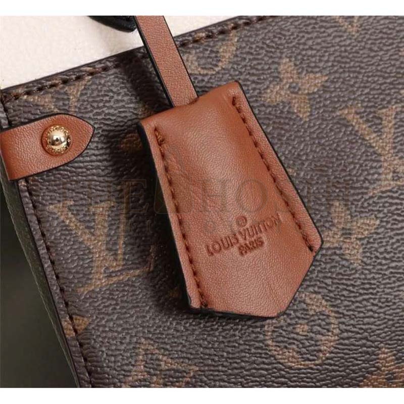 L0vis Vvtt0n LV Women Fold Tote PM Monogram Canvas Calfskin Leather Master Quality
