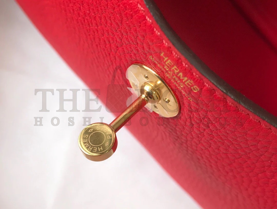 H**me5 Lindy Mini Bag In Red Clemence Leather GHW Master Quality