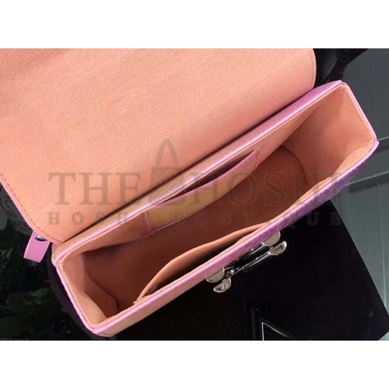 L0vis Vvtt0n LV Women Twist MM Handbag Pink Epi Grained Cowhide Leather Master Quality