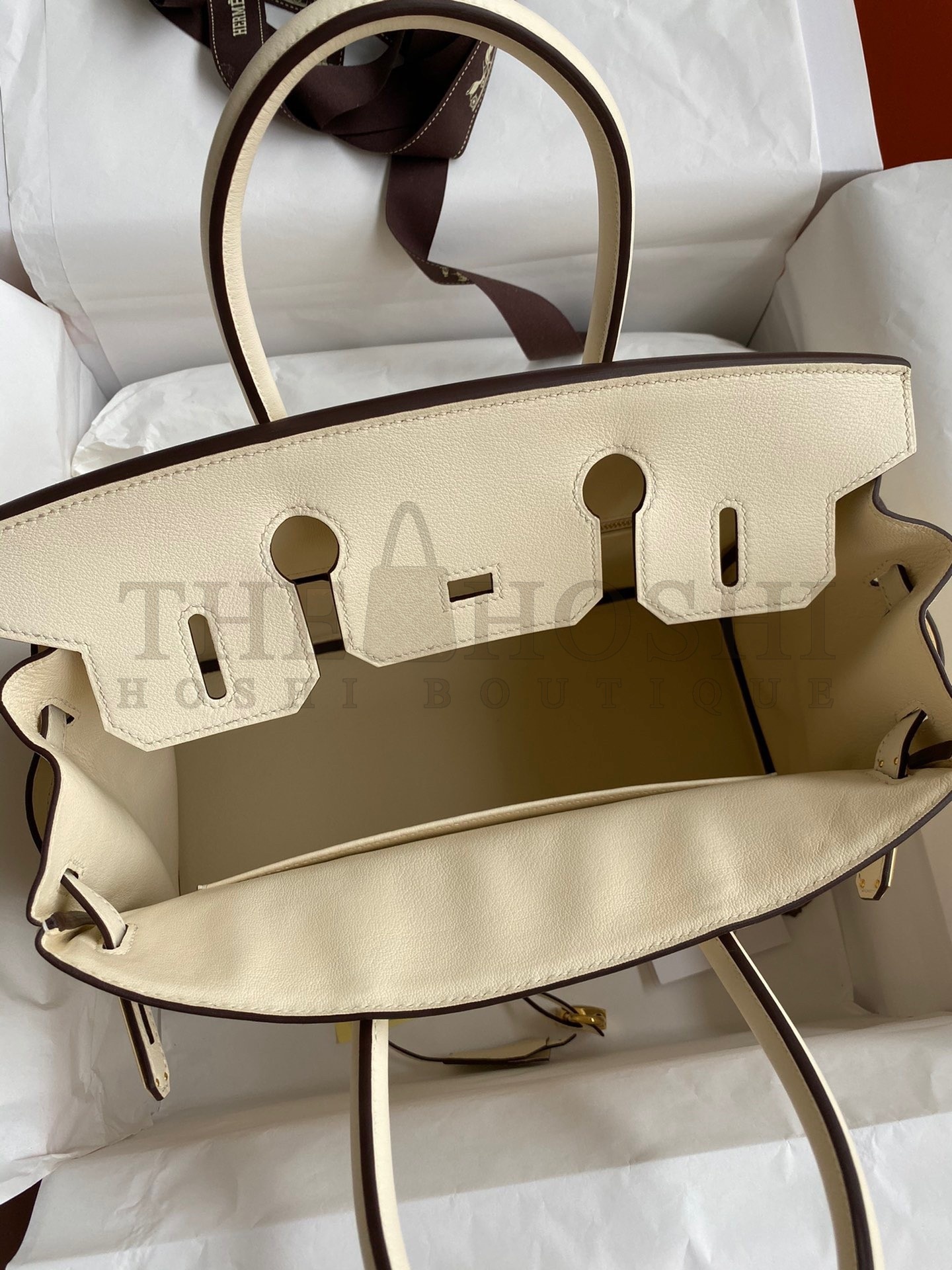 H**me5 Birkin 30 Retourne Handmade Bag In Nata Swift Leather Master Quality