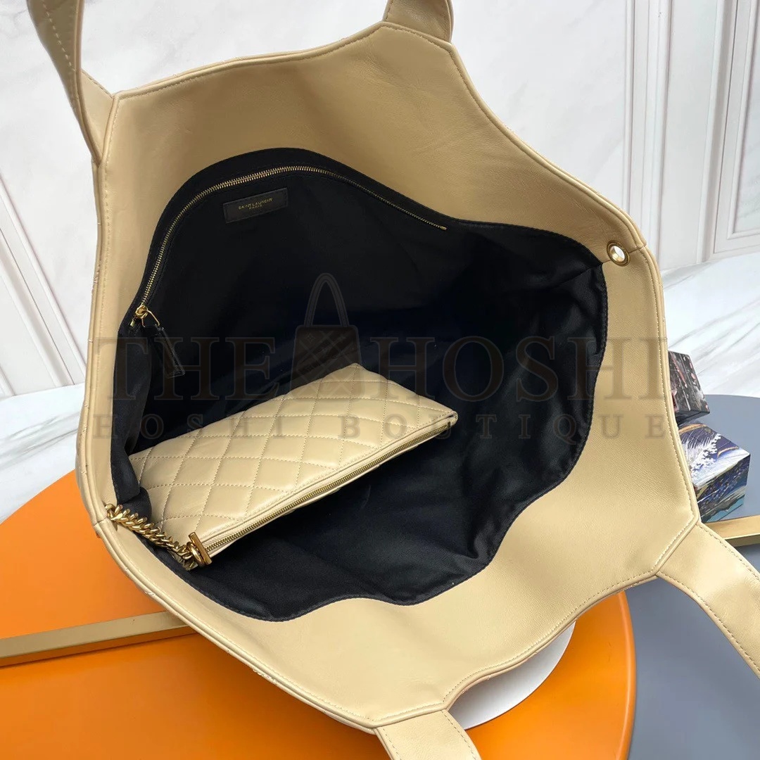 Sa1nt Lau*nt Icare Maxi Shopping Bag In Beige Quilted Lambskin Master Quality