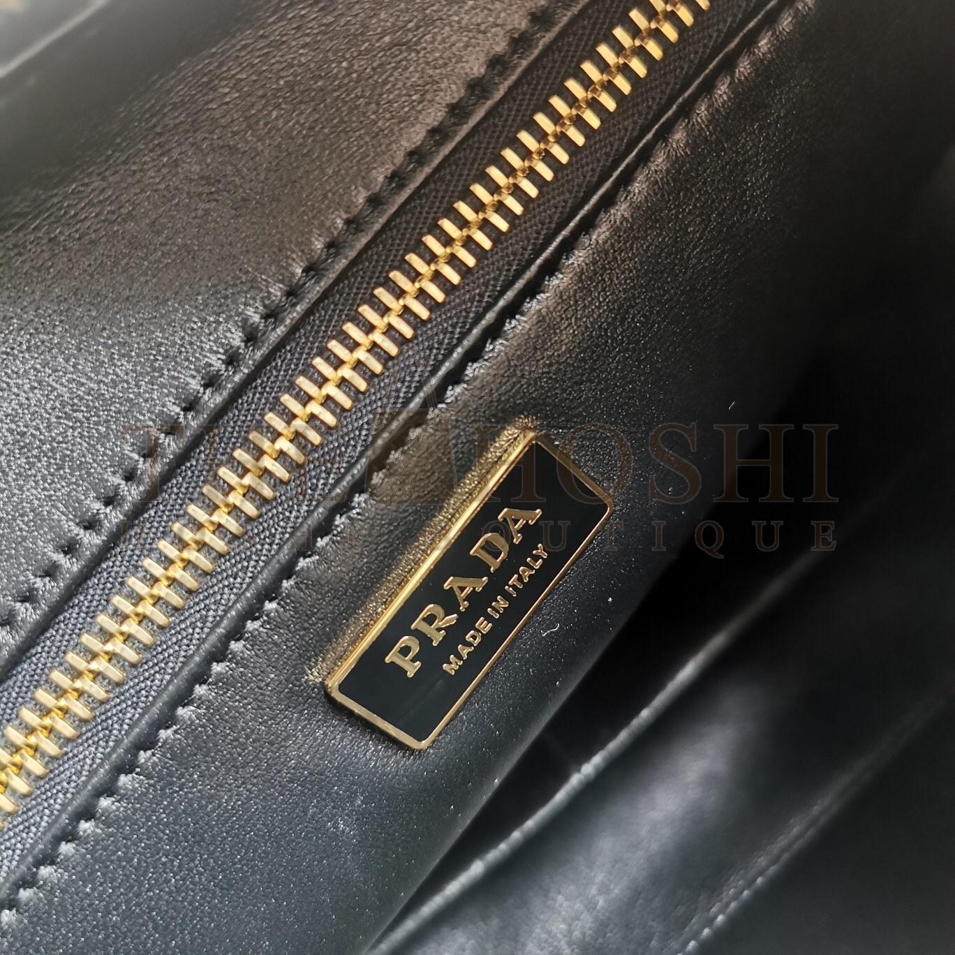 Pra*a Aimee Large Shoulder Bag in Black Leather Master Quality