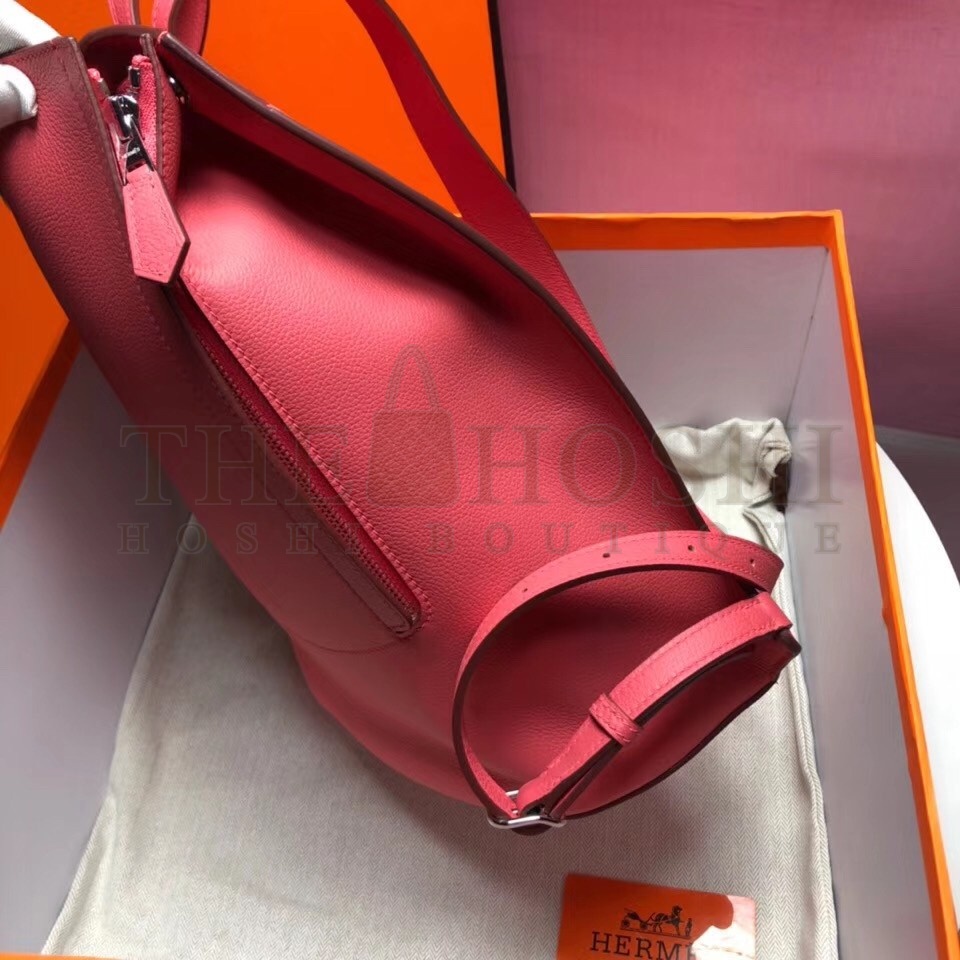 H**me5 GR24 Backpack In Pink Everycolor Calfskin Master Quality