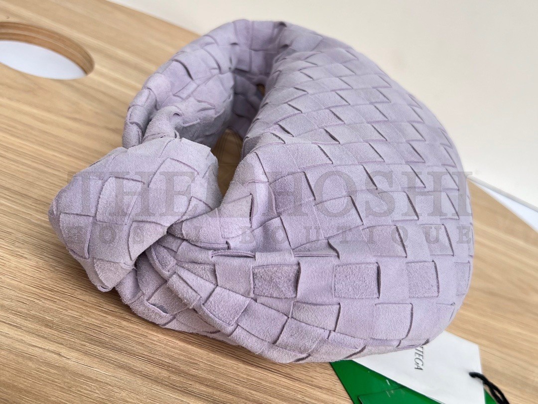 B0tt*ga Ven*ta BV Jodie Mini Bag In Lilac Intrecciato Suede Master Quality