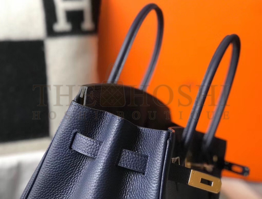 H**me5 Navy Blue Clemence Birkin 30cm Bag Master Quality