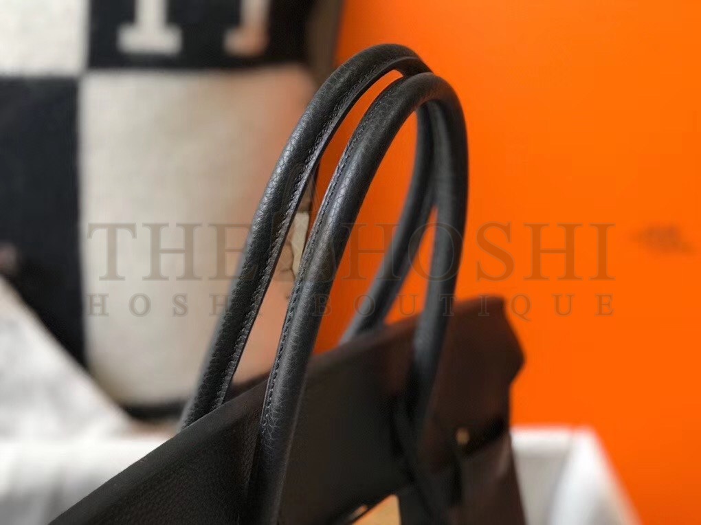 H**me5 Birkin 35 Bag in Black Clemence Leather with GHW Master Quality