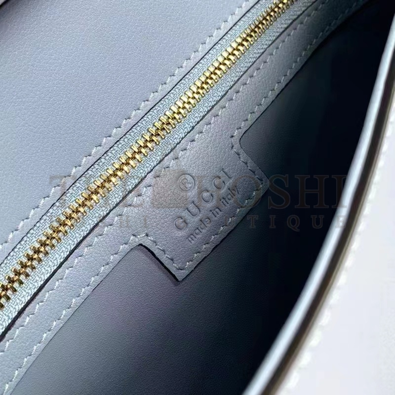 Gvc*1 Women GG Blondie Mini Bag Light Blue Leather Round Interlocking G Master Quality